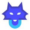 avantgarde style wolf icon