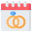 wedding day icon