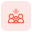 Family medicine system with plus logotype layout icon