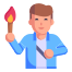 Man Holding Torch icon