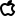 tiny bold style apple inc icon