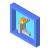 isometric color style burglary icon