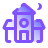 pulsar gradient style haunted house icon