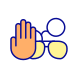 no sunglasses icon