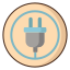 enchufe de alimentación icon
