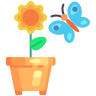 Butterfly and Flower icon
