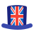 Britain Flag Hat icon