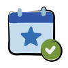 matisse style event accepted icon