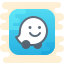 cute clipart style waze icon