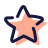 estrela desenhada à mão icon
