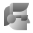 deco duotone style dj icon