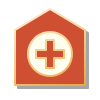 pin style 병원 icon
