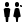 forma thin filled sharp style toilette icon