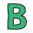 doodle style b icon