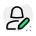 editing female user profile information with pencil layout icon