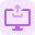 upload content online from personal computer layout icon