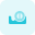 Tape dispenser with roller isolated on a white background icon
