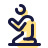 pulsar color style praying man icon