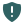 softteal style warning shield icon