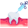 Anestesia-externa-odontología-goofy-plana-kerismaker icon