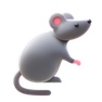 3d fluency style mouse animal icon