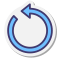stickers style replay icon