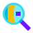 color glass style uhr in feinansicht icon
