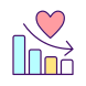 life satisfaction reducing icon