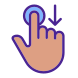 Move Downwards Gesture icon