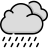 Cloudy cloud rain icon