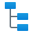 Empilhados um organograma icon