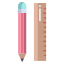 연필과 자 icon