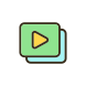 set of video files icon
