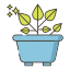外部橡胶植物植物 flaticons-lineal-color-flat-icons-3 icon