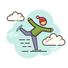 cloud style figure skating icon