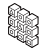 isometric line style fotogallerie icon