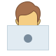 office l style 재택근무 icon