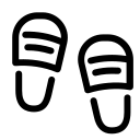 pastel glyph style hausschuhe icon