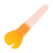 glassmorphism style makeup brush icon