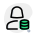data storage by a female user for the company icon