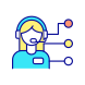 technical support agent icon