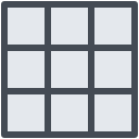 pastel color style étagère icon