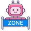 hombre robot icon