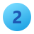 Circled 2 icon