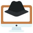 computer hacker icon