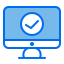 Cuadro de verificación relleno icon