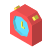 isometric color style 알람 시계 icon