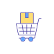 Shopping Cart With Box icon