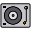 external-turntable-event-and-party-xnimrodx-lineal-color-xnimrodx icon