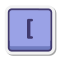 Left Square Parentheses Key icon